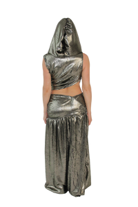 Doro Hooded Crop in Silver