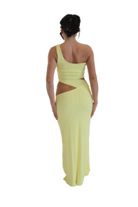 The Brittany Split Lemon Maxi Skirt